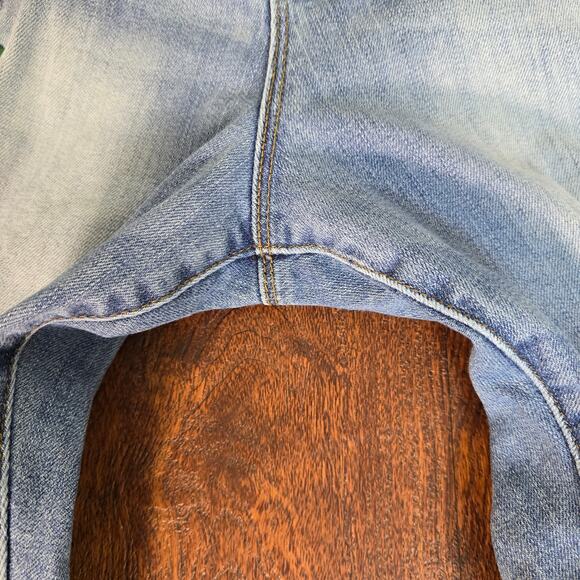 Kut From The Kloth Reese Ankle Straight Rose Embroidered  Distressed Ankle Jeans - Picture 5 of 11